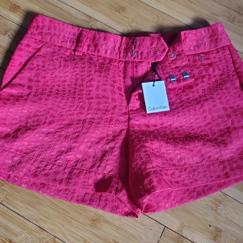 Calvin Klein bright/hot pink short NWT